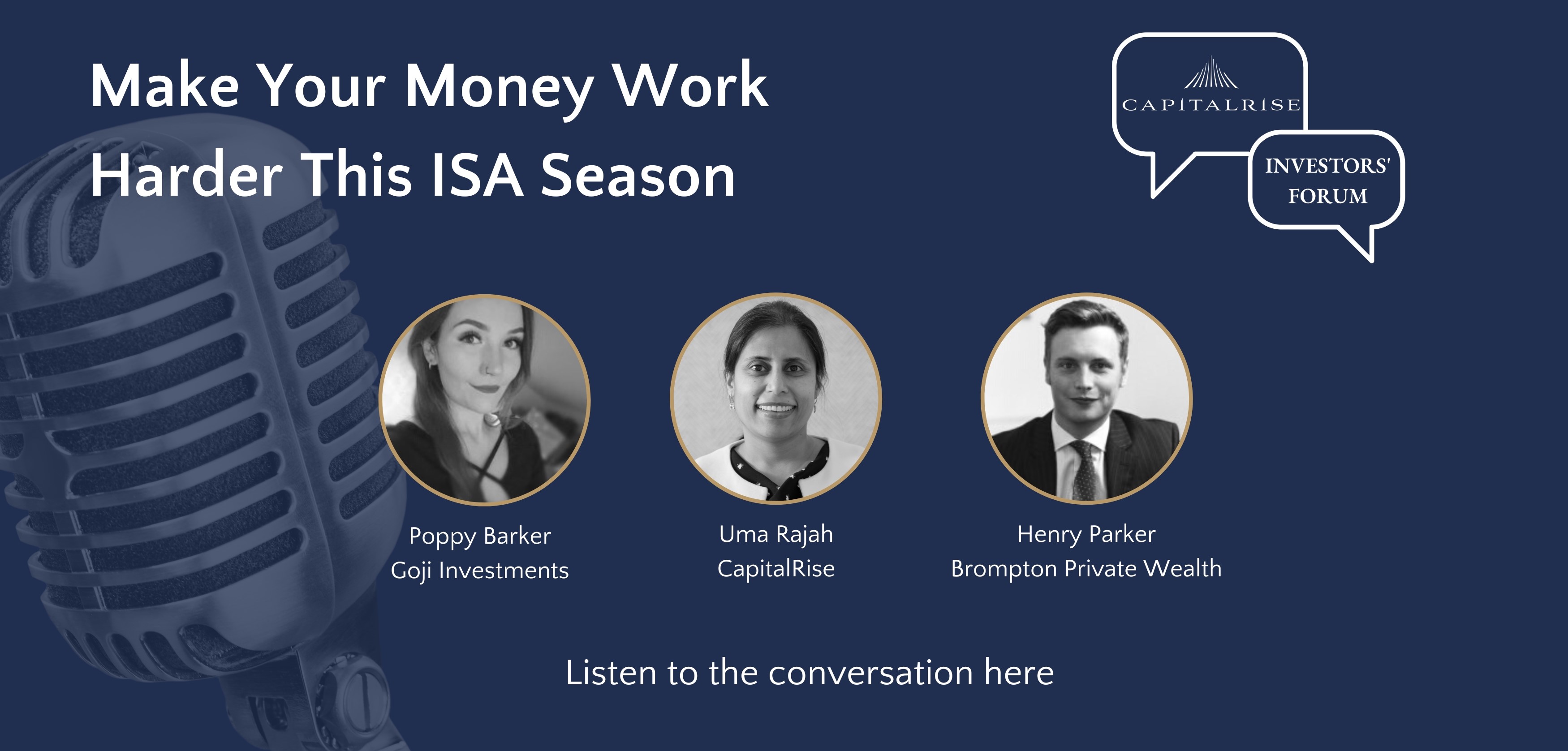Live Webinar: Make Your Money Work Harder This ISA Season